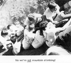 No, we're NOT mountain climbing!